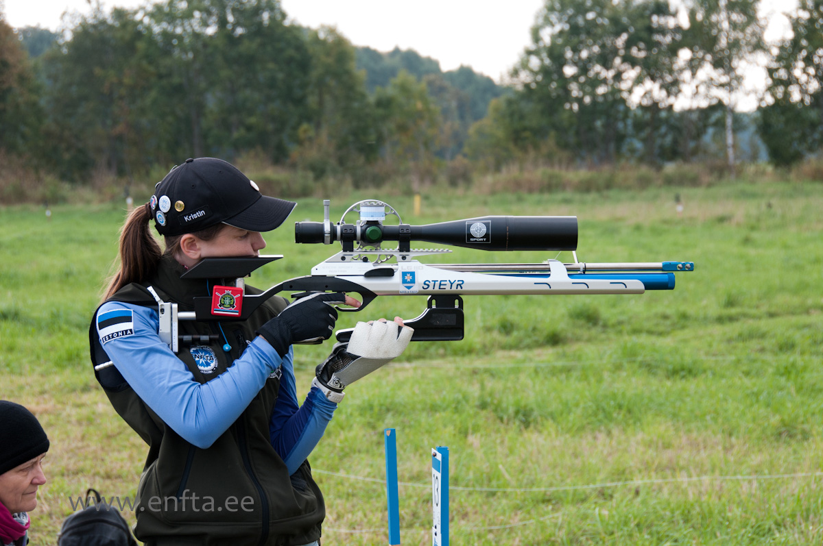Kristin Antsmäe, Steyr LG 110 Field Target, Nikko Stirling Diamond 10-50x60